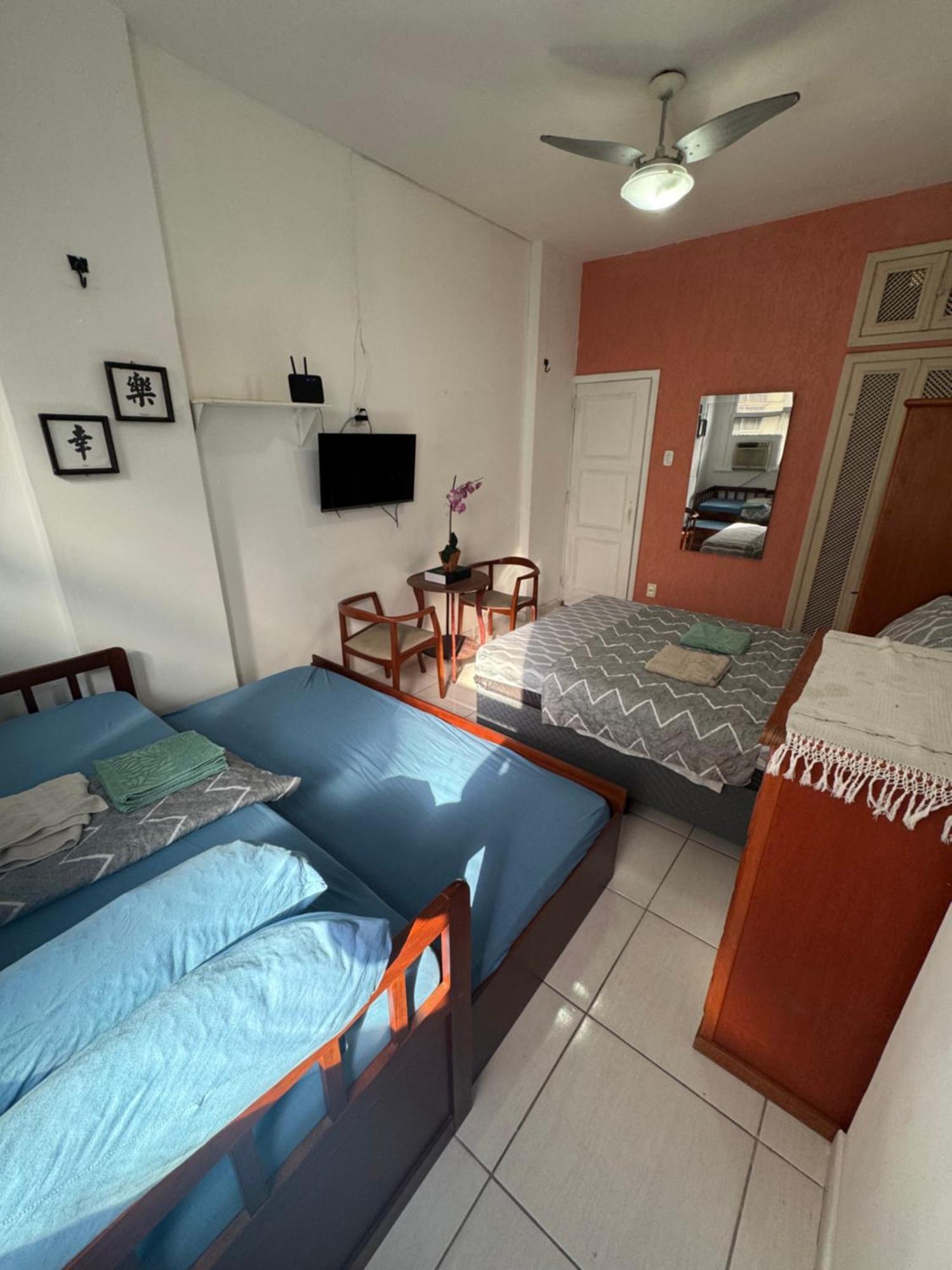 Esquina Da Praia, 2 Minutos Da De Copacabana Posto 02 Apartamento